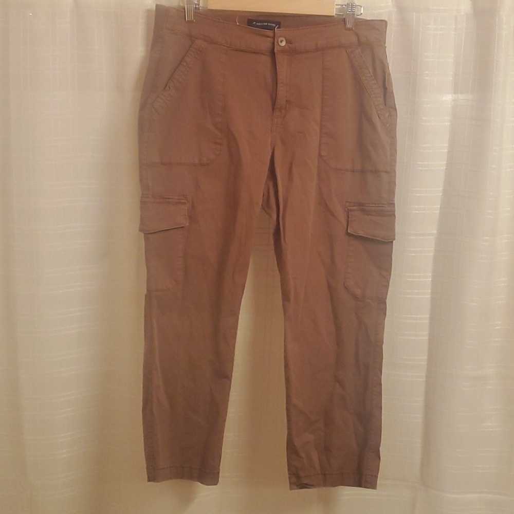 Denver Hayes Cargo Light Weight Parachute Pant Cargo Womens Size 12 Pants Brown